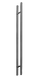 Дверна ручка-скоба SS742 Ø32 мм, А=1200, Б=900 нержавіюча сталь матова (двостороння) 45-922 фото 1