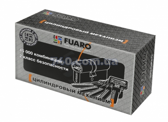 Цилиндр FUARO R600 90 мм (40x50) ключ-ключ хром 40-0004812 фото