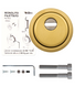 Протектор DISEC Monolito_Milano_Kripton BKS260 din Round 25мм Латунь_мат 3клас TT Зовнішній 40-0029285 фото 4