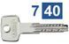 Циліндр ABUS D15 (АБУС Д15) 80 мм (40x40) ключ-ключ нікель 40-0017531 фото 2