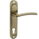 Ручка дверна на планці ESSE LINDE A-1210-85 AB стара бронза 44-1179 фото 1