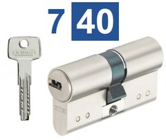 Циліндр ABUS D15 (АБУС Д15) 90 мм (40x50) ключ-ключ нікель 40-0017532 фото
