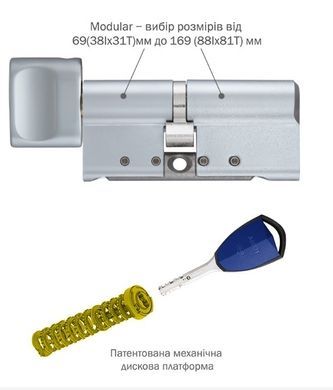CLIQ Цилиндр Abloy din_mod_kt hard CY333 Protec2 69 cr 38Hix31T to_cr cam30 cliq m/s ta77Zz 49-3875 фото
