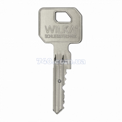 Циліндр WILKA 1400 Class С Premium 130 (40x50) ключ-ключ матовий нікель 49-386 фото