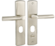 Ручка дверна на планці LINDE FORTE MD-1000L SN матовий нікель 44-1181 фото 1