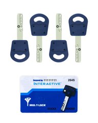 Комплект ключів MUL-T-LOCK INTERACTIVE 4KEY+CARD 430069 фото
