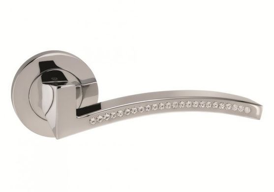 Дверная ручка ORO-ORO AZORE 105СR-16E CP - Хром/Swarovski 44-7621 фото