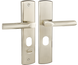 Ручка дверна на планці LINDE FORTE MD-1000R SN матовий нікель 44-1182 фото 1