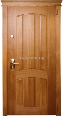 Вхідні двері Сталь М, модель Эліт масив дуба/ПВХ 80-0013452 фото