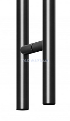 Дверна ручка-скоба BL742 Ø32 мм, А=1200, Б=900 чорний матовий (двостороння) 45-926 фото