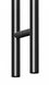Дверная ручка-скоба BL742 Ø32 мм, А=1200, Б=900 черный матовый (двусторонняя) 45-926 фото 2