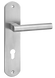 Ручка дверна на планці під циліндр LINDE LEON S-1480-85 SS нержавіюча сталь 44-1183 фото 1