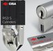 Дверний циліндр Cisa RS-3S 80 мм(50хШток) ключ-тумблер хром довжина штока до 80 мм 40-0038239 фото 3