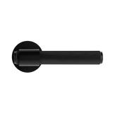 Дверная ручка MVM A-2023 на розетке TEHNO черный 49-1398 фото