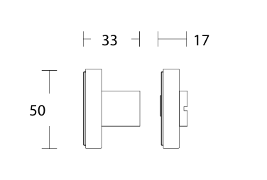 WC-фіксатор 2015 CONVEX чорний матовий 64674 фото