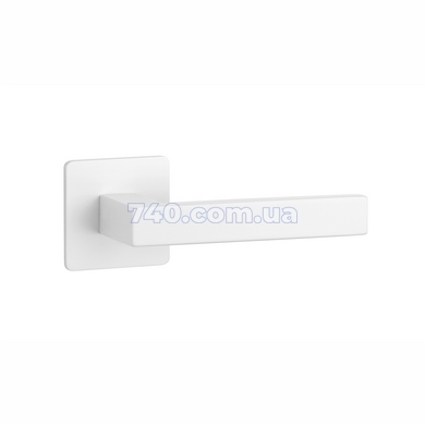 Дверна ручка STERK 1760 Q білий матовий (на розеті ultra slim 3 мм) 45-873 фото