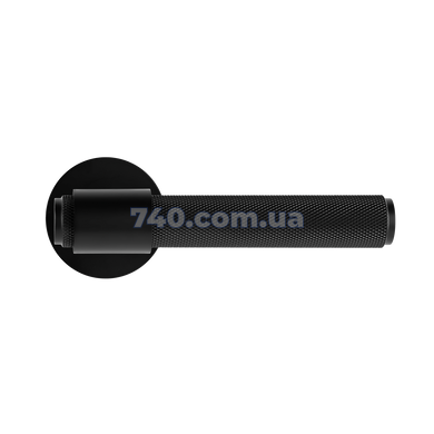 Дверна ручка MVM A-2023 на розетці TEHNO чорний 49-1398 фото