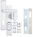 Фурнітура захисна ROSTEX R1/R4 R fix-mov din Plate 72мм Хром_полірований 22мм 38-55мм 3клас Hranate/804 Cr Комплект 44-1384 фото 7