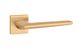 Дверна ручка APRILE Lunaria Q 7S AS матова латунь (тонка розетка) 44-10096 фото 2