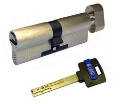 Циліндр HardLock серії К 70 мм (35x35Т) ключ-тумблер сатен 40-0028175 фото