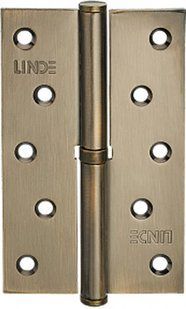 Дверная петля левая Linde H-100L AB старая бронза 44-9076 фото