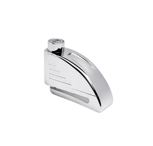 Мотозамок із сигналізацією TOKOZ MOTO ALARM (2 ключі) хром блискучий 50-1623 фото