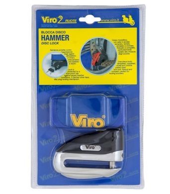 Замок VIRO MOTO HAMMER STAINLESS_STEEL 2KEY 40-00029453 фото