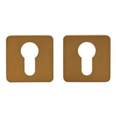 Накладка под цилиндр M&T 000597 47х47 мм TIN-A титан/латунь матовая 62855 фото