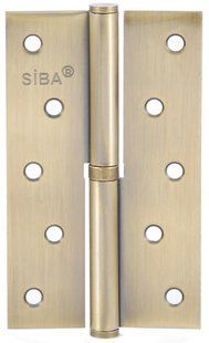 Дверная петля левая SIBA стальная 125 мм 1BB античная бронза AB 49-3347 фото