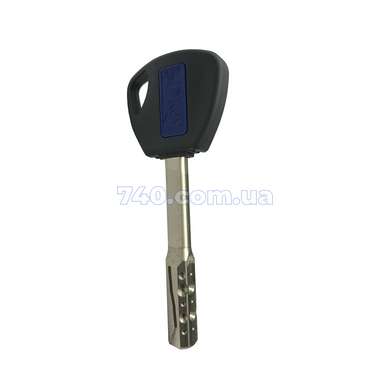 Цилиндр Mottura C3DP513100 51/31 мм, лазерный ключ/шток, 5 ключей, (без колпачка) длина штока до 80 мм, матовый хром 62439 фото