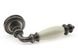 Ручка дверна Fadex Siena Ceramic V. N10-античне залізо/бежева кераміка 40-0126578841 фото