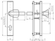 Фурнитура защитная ROSTEX R1/R4 R mov-mov din Plate 90мм Хром_полированный 22мм 38-55мм 3клас 804 Cr Комплект 40-0004005 фото 2