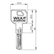 Ключ WILKA 3605 Carat S 1KEY 49-785 фото 2