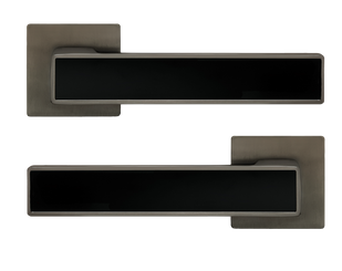 Дверная ручка MVM/LINDE A-2015/E20 DIPLOT SLIM матовый антрацит/черный 44-9995 фото
