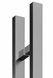 Дверная ручка-скоба SS743 20x40 мм, А=1200, Б=900 нержавеющая сталь матовая (двусторонняя) 45-930 фото 2