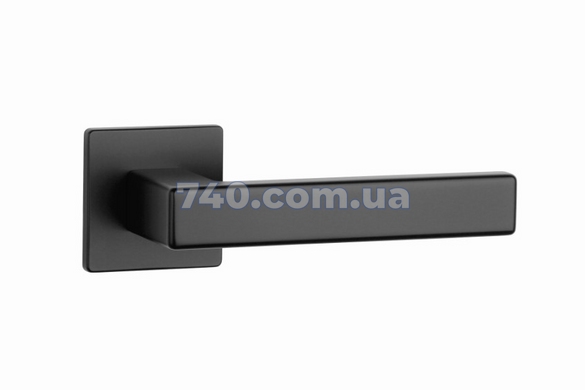 Дверна ручка APRILE Tilia Q 5S AS чорний матовий (на розеті super slim) 44-10097 фото