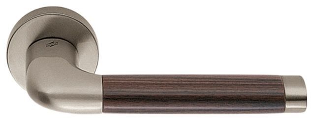 Дверная ручка Colombo Design Taipan матовый никель/красное дерево 40-0025612 фото