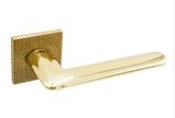 Дверная ручка Tupai 4165 5SQ/T2 33 золото полированное и матовое/водоспад 44-7962 фото