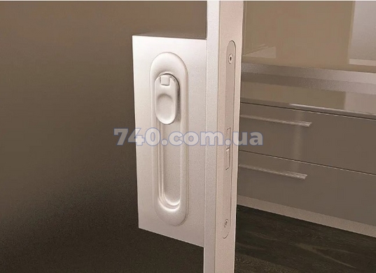 Дверные ручки для раздвижных дверей AGB B02923.50.34 Scivola-ТТ kit C хром (комплект WC) 40-0040167 фото