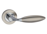 Дверная ручка MVM Rondo Z-1333 матовый никель/полированный хром 40-001333 фото