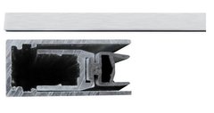 Поріг алюмінієвий з гумовим ущільнювачем Comaglio 420 (43-30 см) 29373 фото