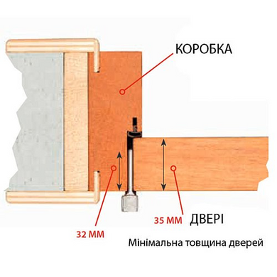 Завіса накладна ALDEGHI LUIGI 143NO032_Q 32x35 мм, чорна 44-3453 фото