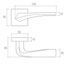 Ручка дверна Forme Minerva 278Q. N02 - нікель матовий 40-0017897 фото 7