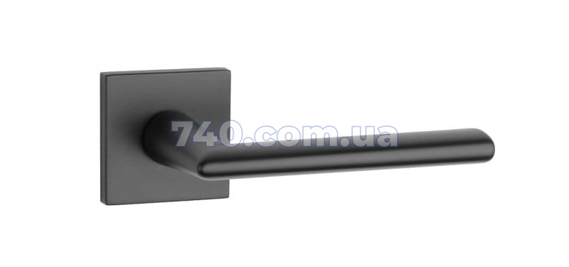 Дверна ручка APRILE Primula Q 7S AT чорний матовий (тонка розетка) 40-0223073 фото