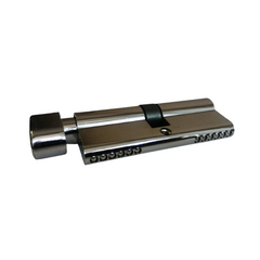 Цилиндр RZ 80Т мм (40x40Т) ключ-тумблер матовый никель 44-7655 фото