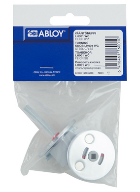 Щиток ABLOY LH001 wc_fin Round Хром_полированый 40мм fe_cr Комплект, шток 5мм 161306100 фото