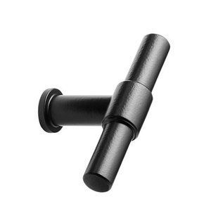Ручка-кнопка KNOT d12х75х44мм, чорний матовий 44-7163 фото