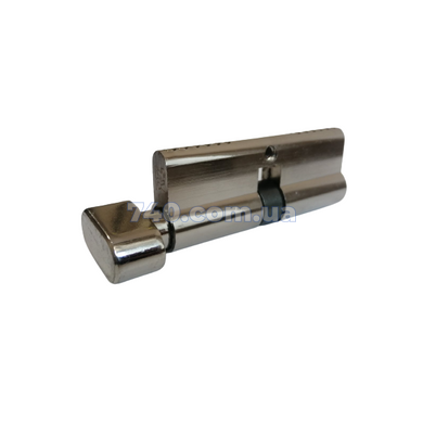 Циліндр RZ 80Т мм (40x40Т) ключ-тумблер матовий нікель 44-7655 фото