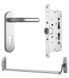 Комплект SANTOS для евакуаційного виходу 1300SS-3 1 Locking SATIN NICKEL/STAINLESS STEEL 900мм 9x9мм із замком J530-T та ручкою B002SS mov 45-622 фото 1
