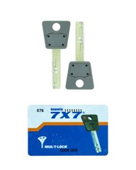 Комплект ключей MUL-T-LOCK 7x7 2KEY+CARD 430128 фото